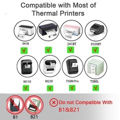 1.57×1.18 (40x30mm) Thermal Labels for T50M Pro/M110/M100/M220 Label Makers, …