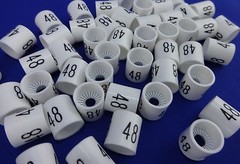 #48 Mini Slip On Size Markers Bag of 50 Retail Supply Hanger Garment Hanger