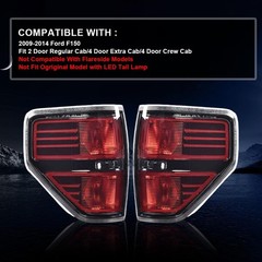 Rear Tail Lights Assembly Ford F150 2009-2014 Clear Lens Left & Right Side