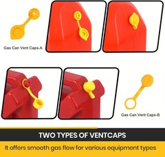 Gas Can Spout Replacement Kit (Two Pack), Universal Nozzle for 1, 2, 5 Gallon Ga