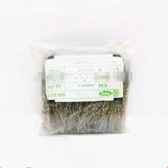1000Pcs Carbon Film Resistor 1/4W 0.25W – Full Range of Values ( 0Ω-10MΩ)