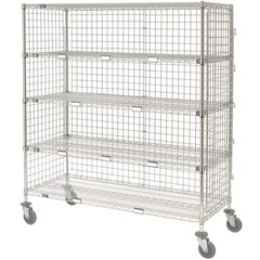 Enclosed Wire Exchange Truck w/5 Shelves 1200 lb. Capacity 36″L x 18″W x 69″H
