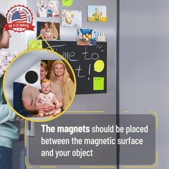 Mr. Pen- Self Adhesive Magnet Dots, 120 pcs, Flexible and Extra Thin, 0.8″ Diame