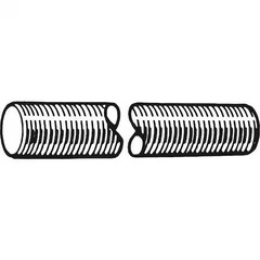 Fully Threaded Rod, M14-1.5Mm, 1 M, Steel, Class 4.8, Zinc Plated Finish,