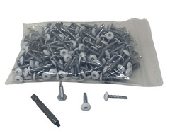 500 Pack White 1″ Inch Torx Self Tapping Sheet Metal Cargo Trailer Screws
