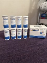 HYDRION CH-1000 Free Chlorine Based Test Strips 0-1000ppm 100 New Lot Of 8