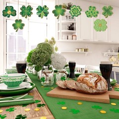 120 Pcs Wooden St. Patrick’s Crafts Shamrock Ornament to Paint DIY Unfinished