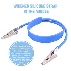 Dental Bib Clips Flexible Autoclavable Silicone Chain Patient Napkin Holder Clip