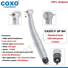COXO Dental Handpiece LED High Speed Handpiece Air Turbine 2/4 Hole Fit NSK KAVO