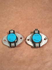 Lot of 2 Therm-O-Disc 200168, 60T11, L130-20F Limit Switch 180-120 Degrees