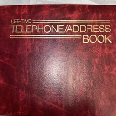 Vintage Life-Time Telephone Address Book Deluxe Craft Chicago Reusable Memo Book