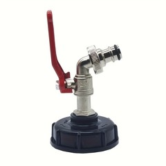 IBC Tote Faucet Adapter-Ball Valve & Garden Hose Connector for Liquid Dispensing
