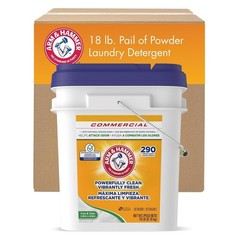 Arm & Hammer Professional Powder Laundry Detergent 18lb Pail 290 Loads