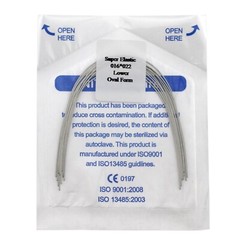 Dental Orthodontic Arch Wires NiTi Stainless Steel Round Rectangular Ovoid Form