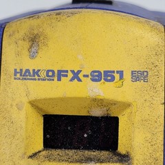 Hakko FX-951 Soldering Station FM-2027 Iron 599B Tip Cleaner Cables Tested
