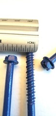 Concrete Masonry HEX Head 1/4x 1-1/4″ to 6″ Anchor Screw, Blue,Tapcon, Bulk