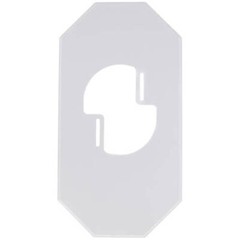 Arlington 8100LP Mega Siding Plate W/ Mounting Bracket, 3-1/2 In Dia, Plastic