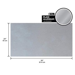 NEW Plain Aluminum Sheet in Silver 24 In. X 36 In Strong Lightweight No Rust