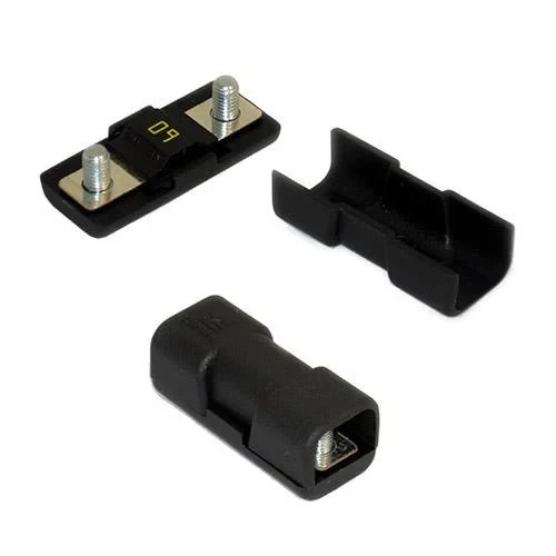 2-pcs Littelfuse 04980921GXM5 MIDI 498-IL In-Line Fuse Holder 200A 58V Bolt Down