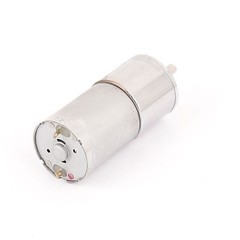 DC 12V 60RPM 4mm Dia Shaft High Torque Low Speed Cylindrical Gear Box Motor