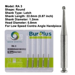 Wave Dental Burs Carbide Latch RA 1 2 3 4 5 6 7 8 702 701 Slow Speed Round Taper