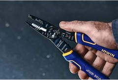 IRWIN Vise-Grip Wire Stripper, 8 Inch, Cuts 10-22 AWG, Plier Style Nose, ProTou