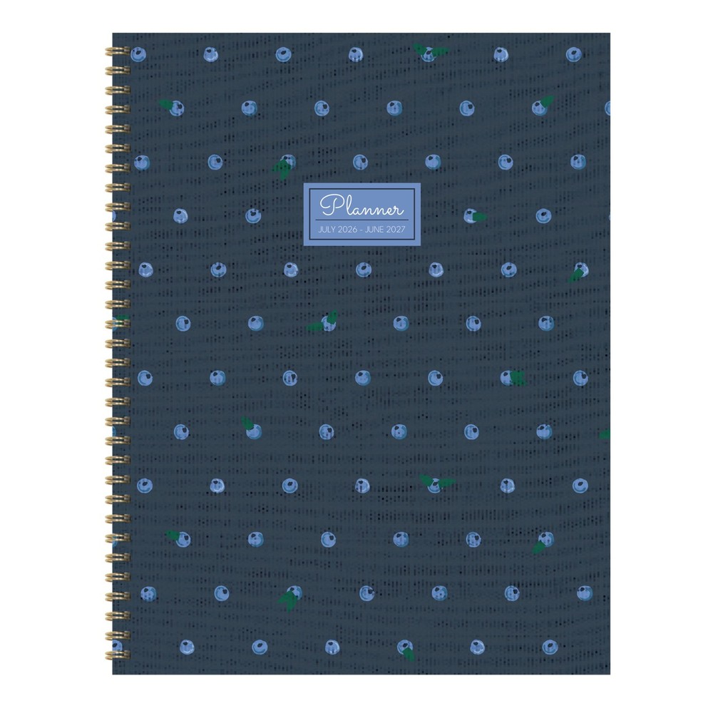 July 2026 – June 2027 Very Berry Large Weekly Monthly Planner