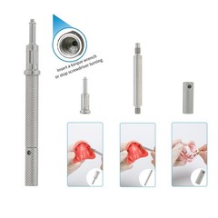 Universal Implant Core Tool Set Metal Housing Laboratory for Denture Cap