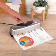 Electric Hole Puncher 3 Hole, 15 Sheet Capacity Three Hole Punch 3 Ring, Blac…