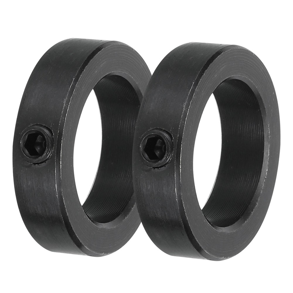2Pcs Shaft Collar 1 Inch Bore Carbon Steel Set Screw Black