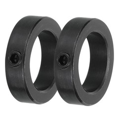2Pcs Shaft Collar 1 Inch Bore Carbon Steel Set Screw Black