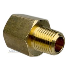 4 Pack Brass Reducer Adapter 1/4″ Female X 1/8″ Male NPT Pipe Reducing Fitting