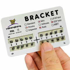 20 packs Dental metal Orthodontic Braces Brackets Mini Roth 022″Slot 3 Hooks #3