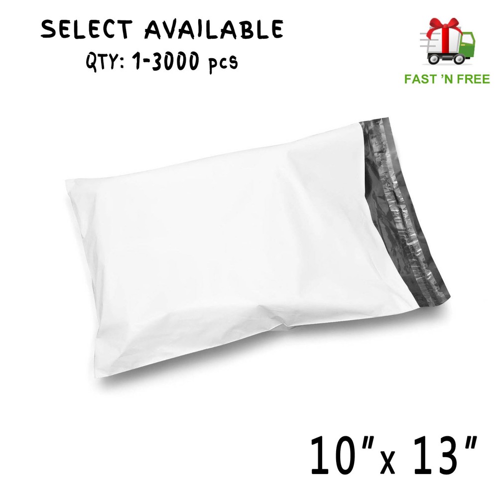 10×13 Poly Mailers Shipping Envelopes Self Sealing Plastic Mailing Bags 1.7 Mil
