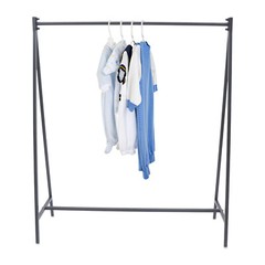 Iron Bedroom Clothes Rack Garment Hanger Freestanding Clothes Display Stand
