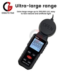 Light Meter Digital Illuminance Meter Luxmeter Luminometer Photometer 200000Lux