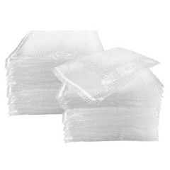 UOFFICE 100 Bubble Out Bags 15×17.5″ Clear Wrap Pouches Self Adhesive