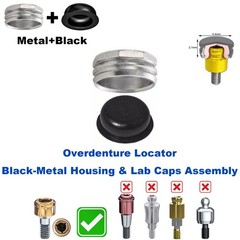 US Dental Overdenture Implant Strong Retention Caps For Locator Abutment Inserts