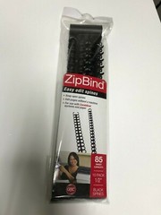 GBC® ZipBind® Binding Spines, 1/2″, 85-Page Capacity, Black, Pack Of 10