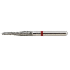 Dental Diamond Bur 850/016F Round End Taper Bur Fine Grit Red High Speed FG