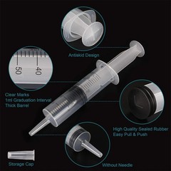 12Pack 60Ml Syringe for Liquid – Large Plastic Syringes without Needle for Jello