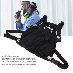 Radio Chest Harness Bag Oxford Cloth Universal Walkie Talkie Chest Pocket W ANDA