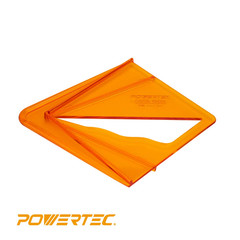 POWERTEC Plastic Center Finder Tool for 8 Inch Square, Round, Octagon and 5-3/4