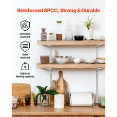 Uimoso 10 Packs 39 inch Steel Wall-Mounted Shelf Track Adjustable