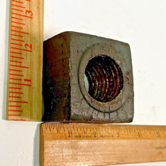 (1) 1 1/2″-6 Square Nut Steel Plain Regular 1 1/2-6 1.50″ SQUARE NUT (2.39×1.55)