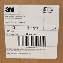 3M Aluminum Foil EMI Shielding Tape 1170 2 in x 18 yd (5 cm x 16.5 m) 2mil Thick