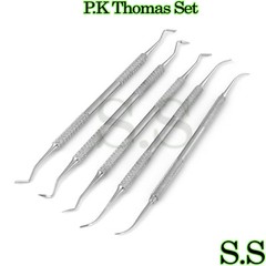 PK Thomas Set Waxing Instruments Set of 5 To Model Wax Carver Tools Dental Lab