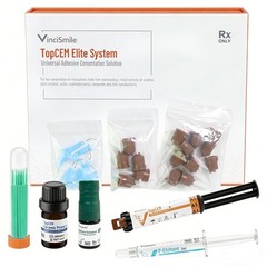 TopCEM Elite System Cement KIT TR Shade: Etchant, Primer, Adhesive, Resin Cement