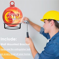 12 PACK Portable Automatic Fire Ball Extinguisher with Bracket and Hook Mount