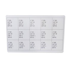 Aluminum Spacer Standoff Bushing Assortment Kit 1″ OD x 1/2″ ID (102 pcs)